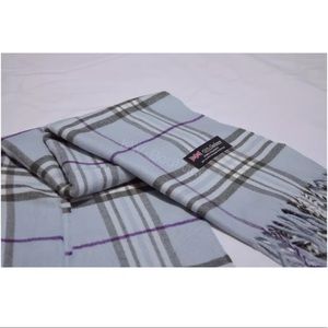 UNISEX 100% CASHMERE SCARF PLAID DESIGN SUPER SOFT